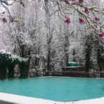 Pool with Snow