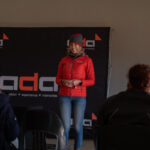 Mercia Jansen, Head of Motul SA, welcomes the participants of this year’s Ladies Learn to Ride a Motorcycle event, taken by Kevin Sanders