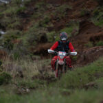 Travis Teasdale out on the route on the final day of the Motul Roof of Africa