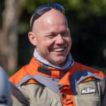 Joey Evans,Dakar Rally competitor and KTM Ambassador who also MC’ed the Motul Tour of Legends this year, by Kevin Sanders Disruptive Intent