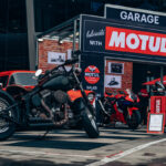 A collectable vintage Harley Davidson from All American Muscle & Honda Motorcycle’s new Fireblade on the Motul Stand, Bonafide Studio