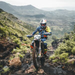 Wade Young out on the route during the final day of the 2021 Motul Roof of Africa, ZCMC