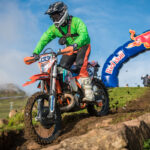 Daniel Schröder, Motorex Alfie Cox KTM, heading out on the Silver route on the final day of the Roof of Africa 2022, by Black Rock Studio