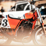 Justin Steyn’s custom built Honda RS600 replica flat tracker, 2019 Stofskop taken by ZCMC