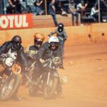 The flat oval track gives riders a chance to pit their machines against one another and kick up some dust, 2019 Stofskop taken by ZCMC