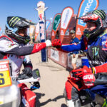 Ross Branch, Hero MotoSports Team Rally and Ricky Brabec, Monster Energy Honda Team during stage 11 of the 2024 Dakar Rally, image by Motul