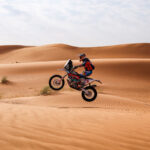 Tobias Ebster enjoying a comfortable lead in the Original by Motul Class of the 2024 Dakar Rally, by Motul