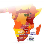 Africa-Map-Africa-Rally-Colours-for-2025-two-routes-green-outline-for-site-eswatini-2 copy