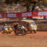 Sidecar Shenanigans with Mario and Luigi (back), Dark Angels (overtaking) and our first Tuk Tuk at Stofskop, image by Motul