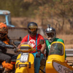 Sidecar Shenanigans with the Dark Angels (back) and Mario and Luigi (front) lining up at the starting line, image by Motul