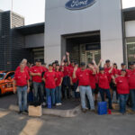 Everyone who participated in the Sons of Thunder Mustang Tour, image supplied by Motul