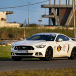 One of the mustangs on the track during the Sons of Thunder Mustang Tour, image supplied by Saydi Barbosa of MS Promoters (2)